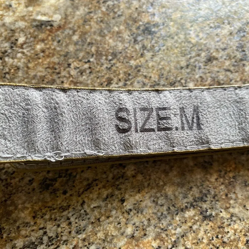 Women's Gold Belt 1 in Wide Size M 32-37